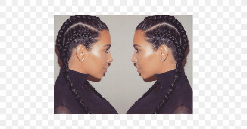 Kim Kardashian Khloé Kardashian Box Braids Hairstyle, PNG, 1200x630px, Kim Kardashian, Black Hair, Box Braids, Braid, Chin Download Free