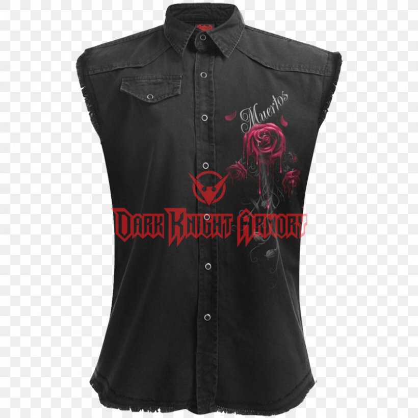 T-shirt Blouse Gilets Sleeveless Shirt, PNG, 850x850px, Tshirt, Black, Black M, Blouse, Button Download Free