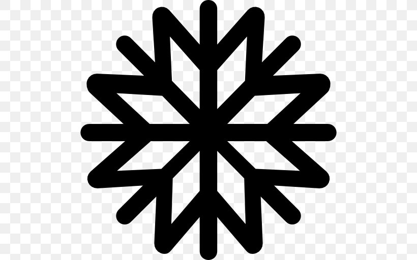 Snowflake, PNG, 512x512px, Snowflake, Black And White, Crystal, Ice Crystals, Logo Download Free