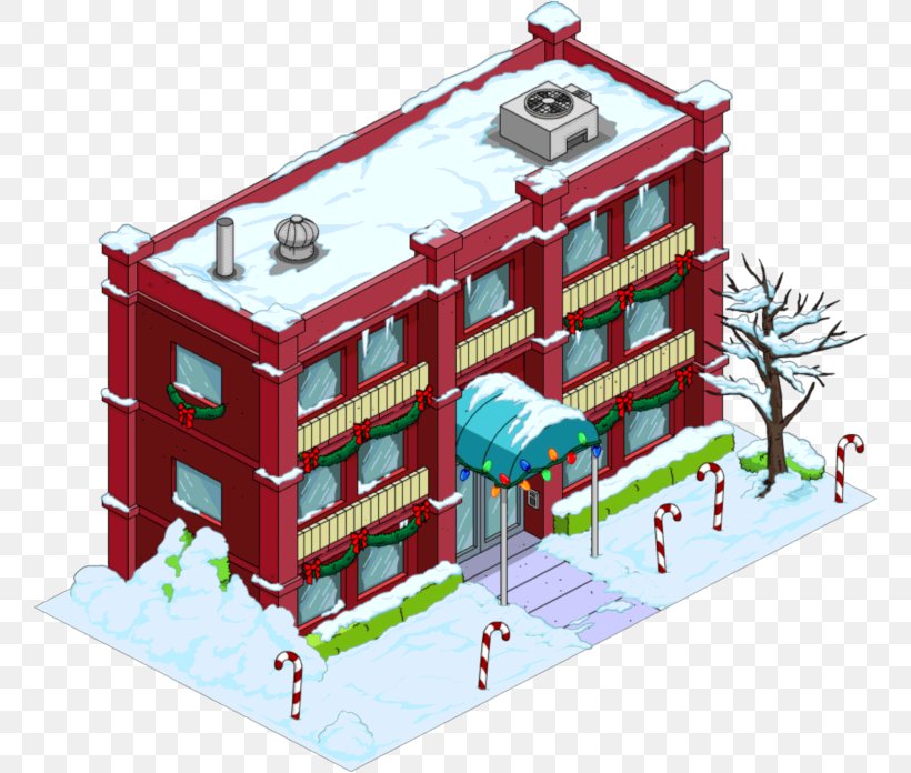The Simpsons: Tapped Out Apu Nahasapeemapetilon Edna Krabappel Christmas House, PNG, 760x696px, Simpsons Tapped Out, Apartment, Apu Nahasapeemapetilon, Building, Christmas Download Free