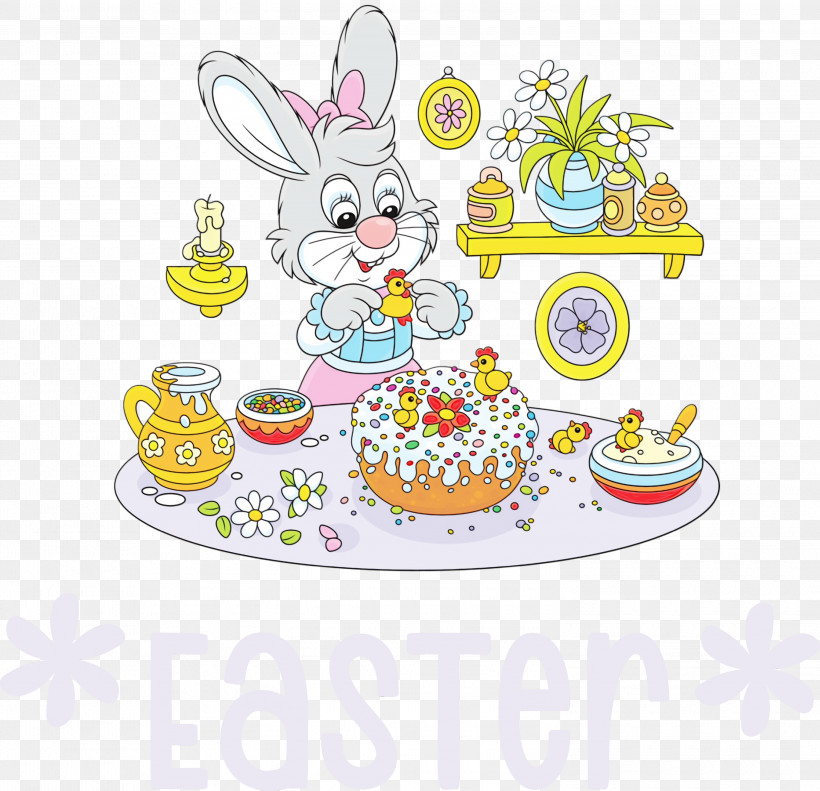 Easter Bunny, PNG, 3000x2896px, Easter Bunny, Cartoon, Drawing, Easter Day, Festival Download Free