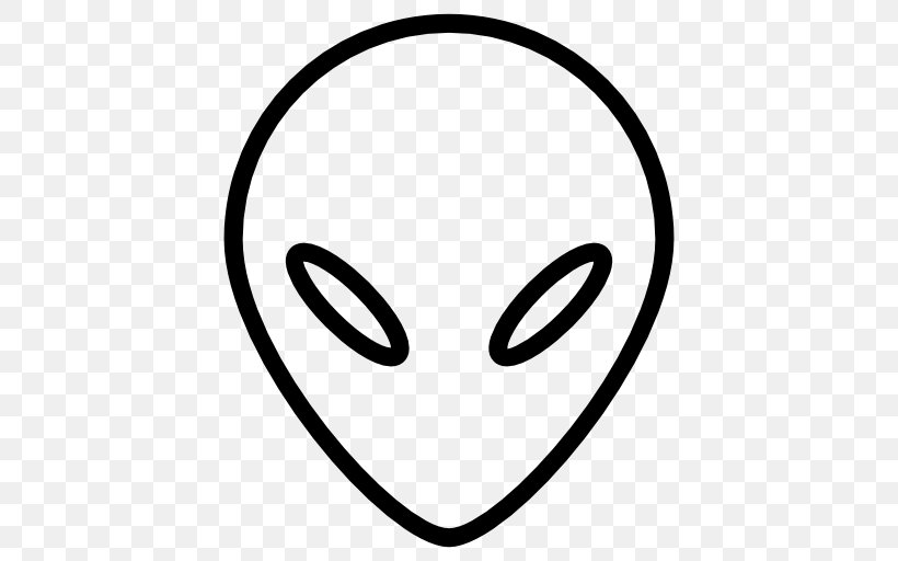 Alien Extraterrestrial Life, PNG, 512x512px, Alien, Aliens, Area, Black, Black And White Download Free