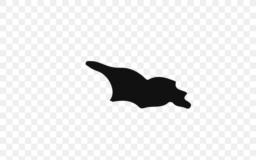 Black Silhouette White Marine Mammal, PNG, 512x512px, Black, Black And White, Black M, Mammal, Marine Mammal Download Free