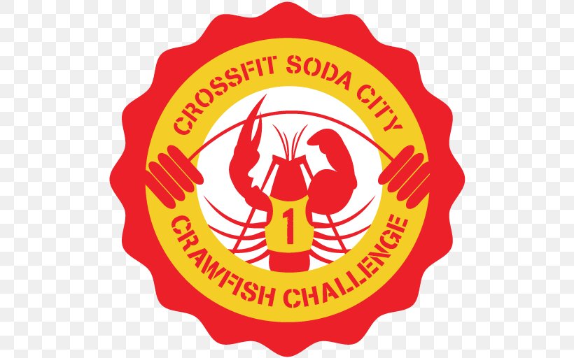 CrossFit Soda City Crayfish Logo Rosewood Crawfish Festival, PNG, 512x512px, Crossfit, Area, Barbell, Brand, Bun Download Free