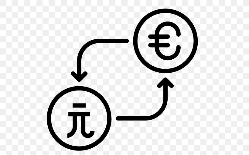 Currency Symbol Finance Euro Exchange Rate, PNG, 512x512px, Currency, Area, Australian Dollar, Bank, Black And White Download Free