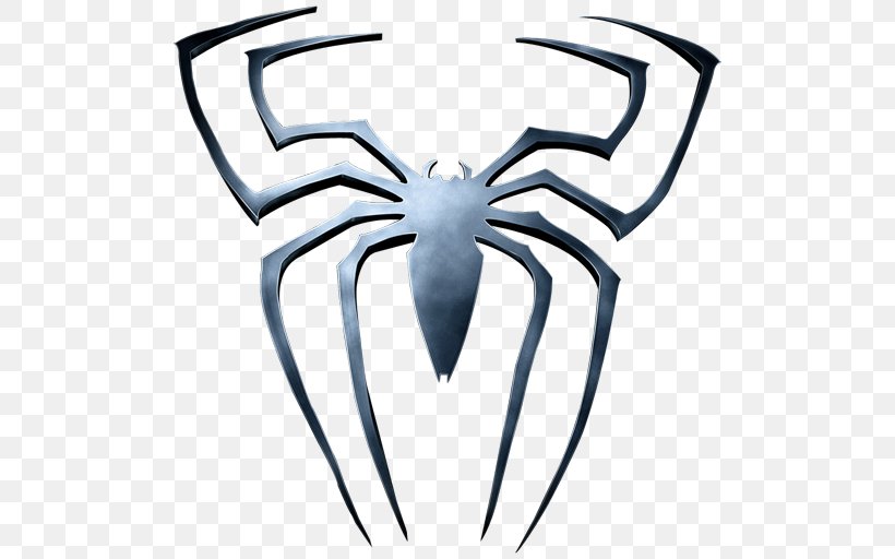 Spider-Man Film Series Venom Logo, PNG, 512x512px, Spiderman, Amazing Spiderman, Artwork, Black And White, Comics Download Free