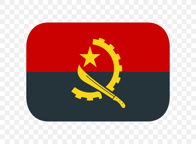 Flag Of Angola National Flag Flag Of Kazakhstan, PNG, 600x600px, Angola, Brand, Country, Flag, Flag Of Angola Download Free
