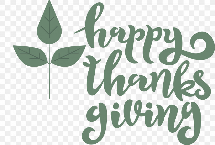 Happy Thanksgiving, PNG, 3000x2025px, Happy Thanksgiving, Biology, Green, Leaf, Logo Download Free