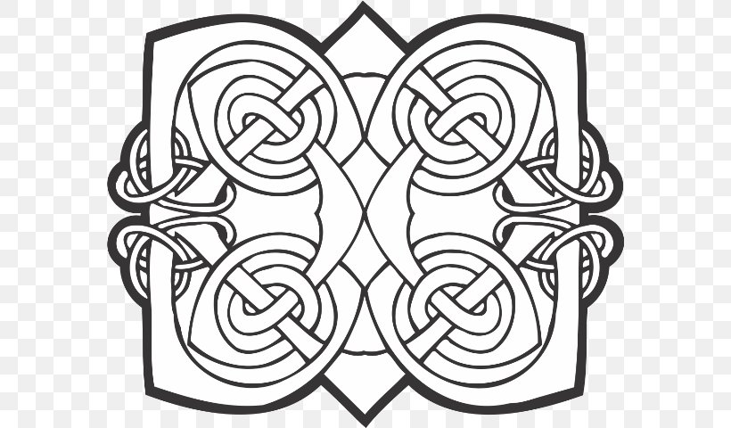 Illustration Vector Graphics Ornament Euclidean Vector Royalty-free, PNG, 580x480px, Ornament, Area, Art, Black And White, Celtic Knot Download Free