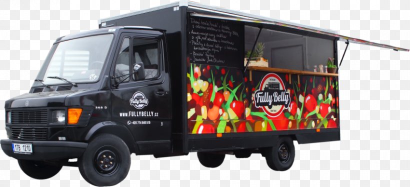 Light Commercial Vehicle Belly Food Truck, PNG, 850x388px, Commercial Vehicle, Automotive Exterior, Brand, Food, Food Truck Download Free