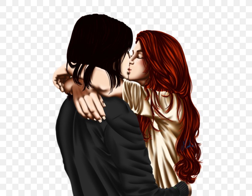 Professor Severus Snape Lily Evans Potter Ginny Weasley Harry Potter (Literary Series) Kiss, PNG, 512x640px, Watercolor, Cartoon, Flower, Frame, Heart Download Free