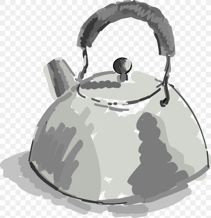 Teapot Kettle Whistle Clip Art, PNG, 2316x2400px, Tea, Black And White, Boiling, Coffee Pot, Coffeemaker Download Free