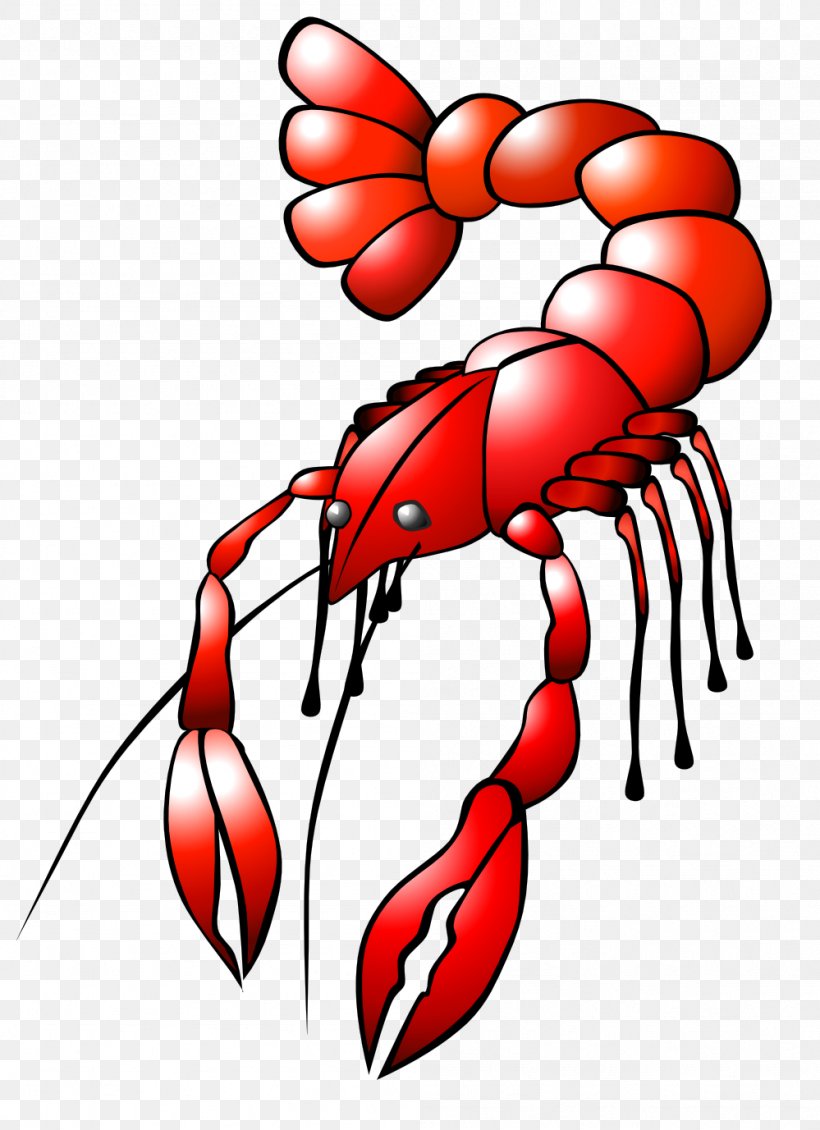 Lobster Crayfish Cartoon Clip Art, PNG, 999x1377px, Watercolor, Cartoon, Flower, Frame, Heart Download Free