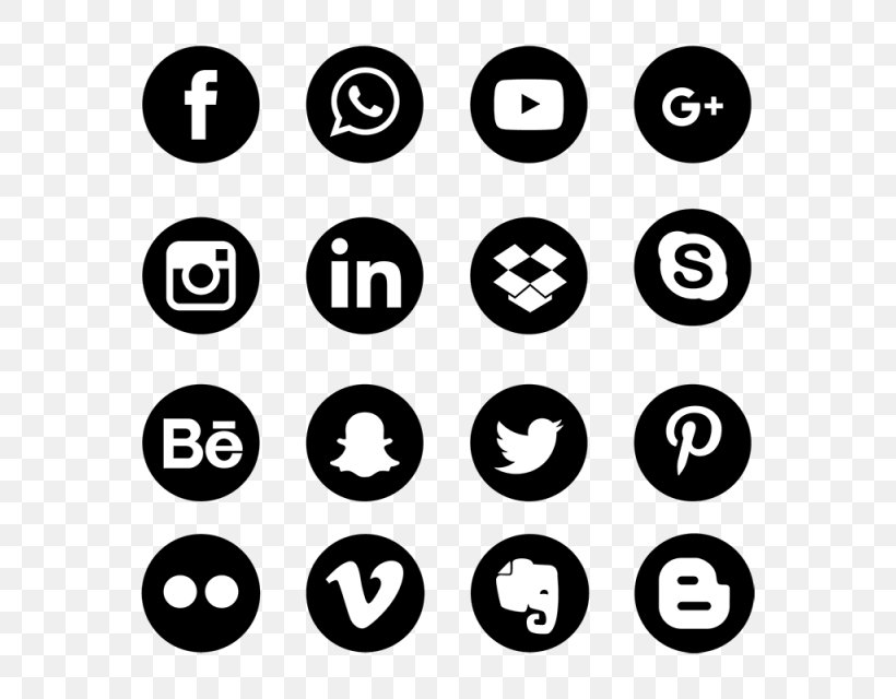 Social Media Marketing Communication, PNG, 640x640px, Social Media, Area, Black And White, Blog, Button Download Free