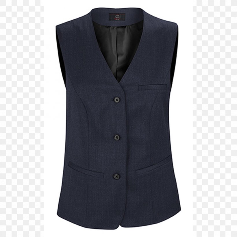 T-shirt Clothing Gilets Waistcoat, PNG, 1000x1000px, Tshirt, Black, Blazer, Blouse, Button Download Free