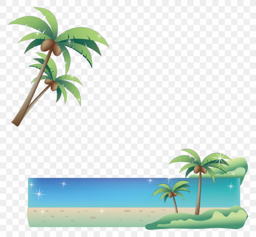 Beach Poster Coconut, PNG, 1260x1167px, Beach, Coconut, Grass, Green, Leaf Download Free