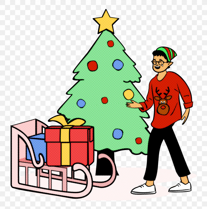 Christmas Christmas Tree Gifts, PNG, 2467x2499px, Christmas, Bauble, Character, Christmas Day, Christmas Ornament M Download Free