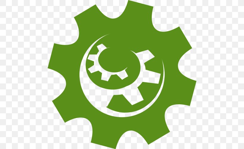 Logo Vector Graphics Design Clip Art Gear, PNG, 500x500px, Logo, Brand, Gear, Grass, Green Download Free