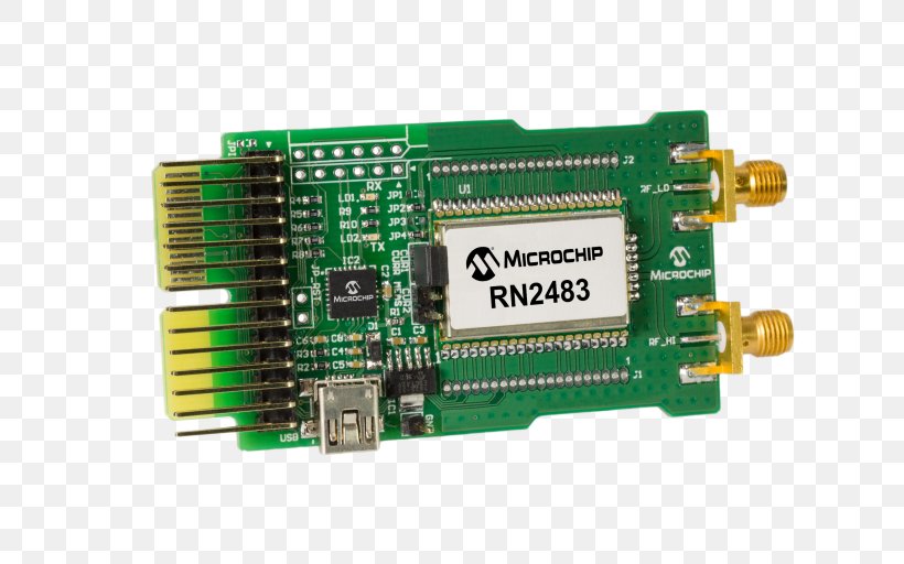Microcontroller LoRa Mouser Electronics Microchip Technology LPWAN, PNG, 768x512px, Microcontroller, Circuit Component, Computer Component, Digikey, Electronic Component Download Free