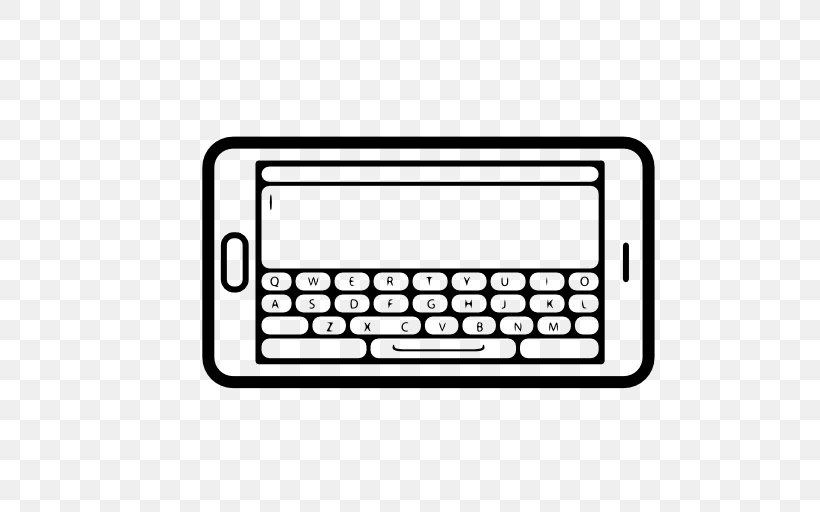 Computer Keyboard IPhone Android Telephone, PNG, 512x512px, Computer Keyboard, Android, Area, Auto Part, Black And White Download Free