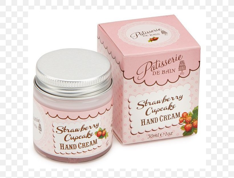 Cream Cupcake Pot De Crème Flavor Perfume, PNG, 624x624px, Cream, Cupcake, Flavor, Garden Roses, Hand Download Free