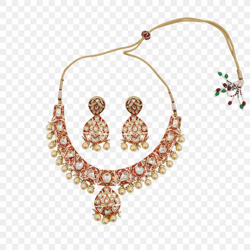 Kundan Necklace Earring Gemstone Gold, PNG, 2000x2000px, Kundan, Body Jewellery, Body Jewelry, Earring, Earrings Download Free