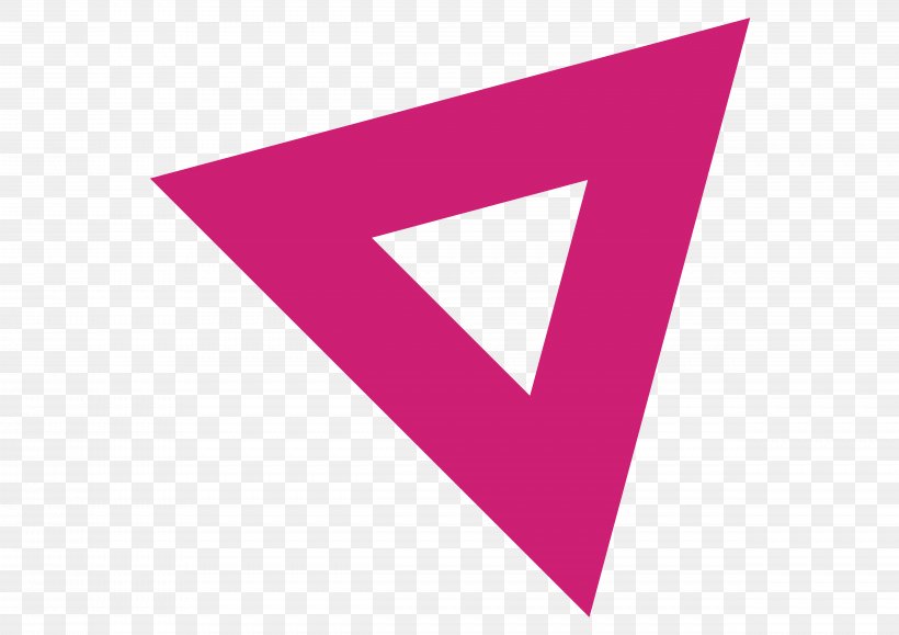 Logo Triangle Font Brand, PNG, 4961x3508px, Logo, Brand, Magenta, Material Property, Pink Download Free