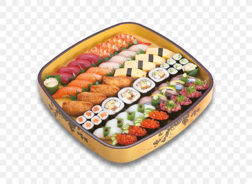 Sushi Japanese Cuisine California Roll Sashimi Take-out, PNG, 600x600px, Sushi, Appetizer, Asian Food, California Roll, Comfort Food Download Free