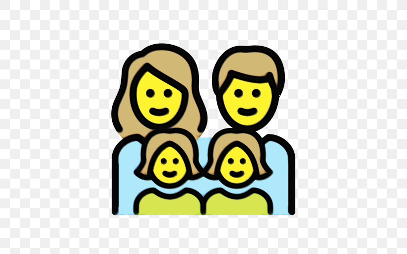 Nuclear Family, PNG, 512x512px, Watercolor, Emoji, Family, Father, Nuclear Family Download Free