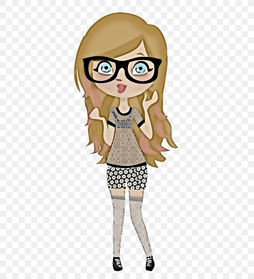 Glasses, PNG, 543x900px, Cartoon, Animation, Brown Hair, Eyewear, Gesture Download Free
