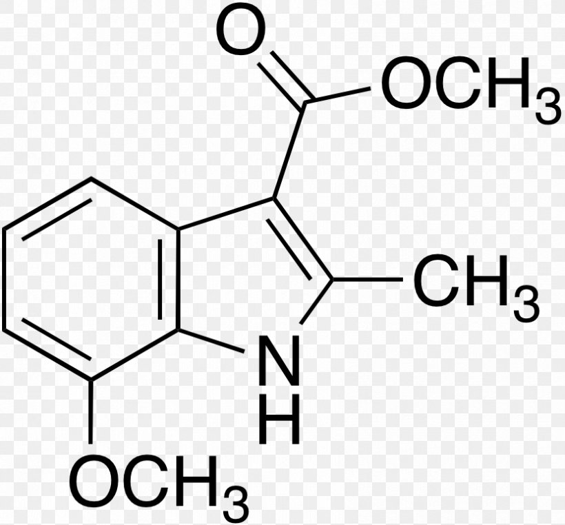Indole Molecule CAS Registry Number Chemistry Chemical Substance, PNG, 830x772px, Indole, Area, Black, Black And White, Brand Download Free