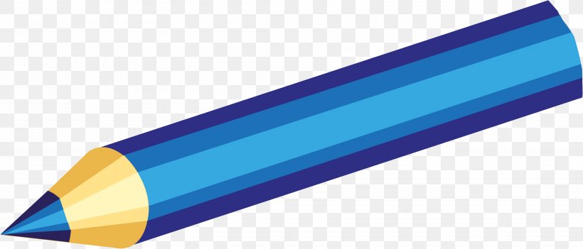 Line Angle Pencil, PNG, 3560x1526px, Pencil, Blue, Electric Blue Download Free