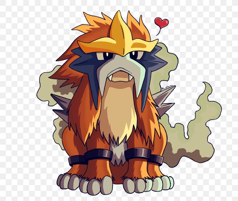 Pokémon X And Y Pokémon HeartGold And SoulSilver Entei Ash Ketchum, PNG, 800x695px, Watercolor, Cartoon, Flower, Frame, Heart Download Free