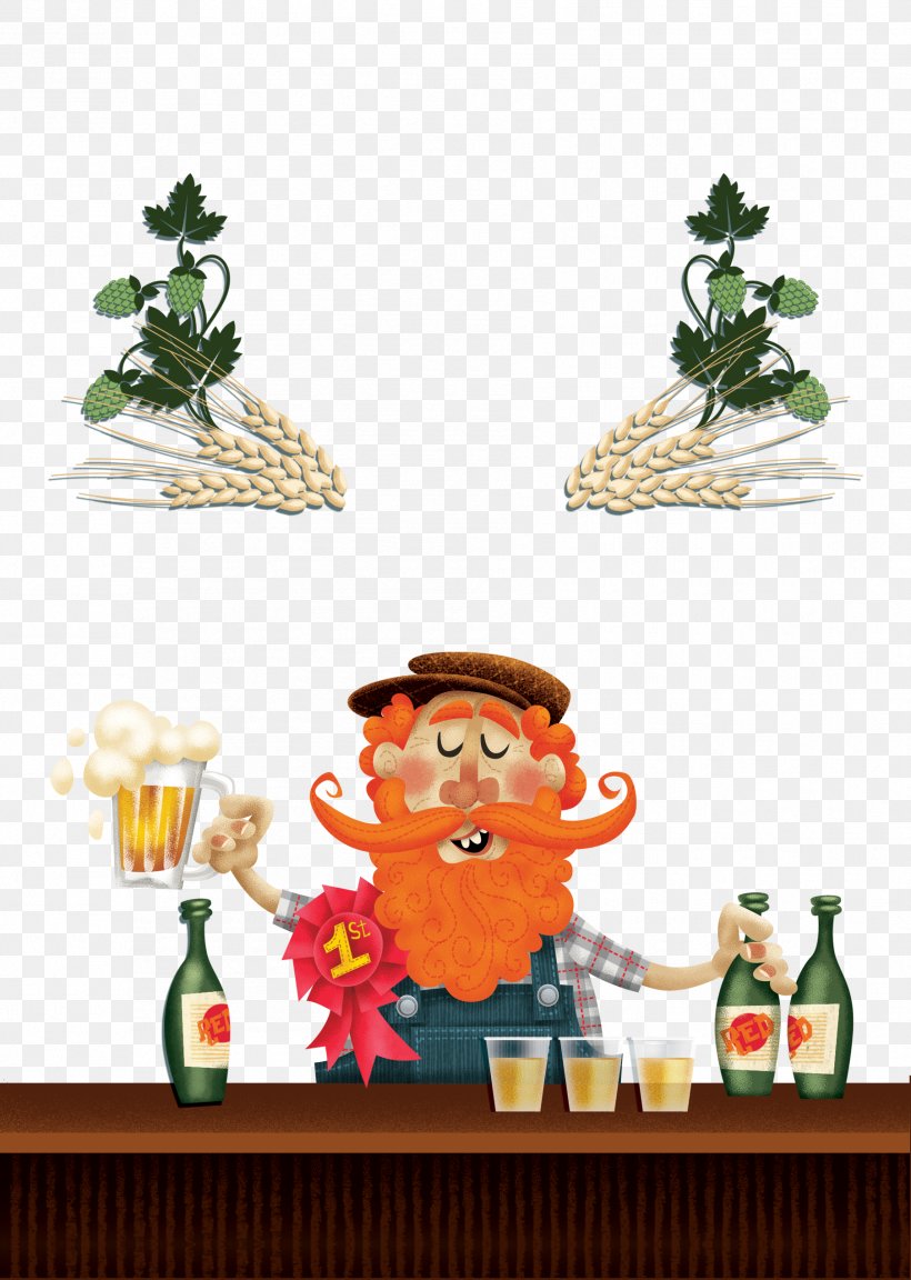 Wheat Beer Drink, PNG, 1807x2539px, Beer, Cartoon, Christmas, Christmas Decoration, Christmas Ornament Download Free