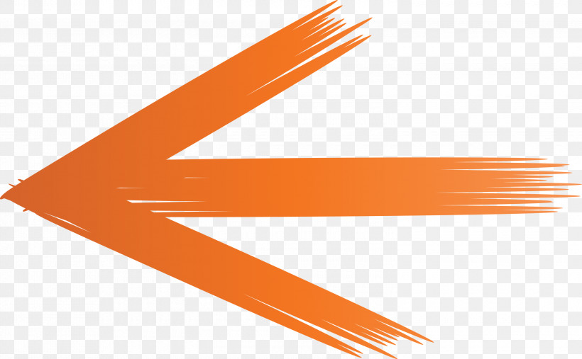 Brush Arrow, PNG, 3000x1857px, Brush Arrow, Line, Logo, Orange Download Free