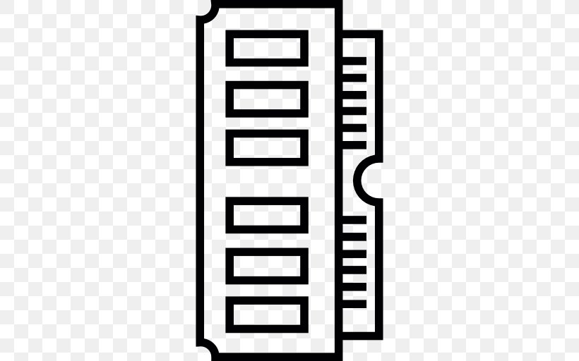 RAM Computer Data Storage Computer Memory Integrated Circuits & Chips, PNG, 512x512px, Ram, Area, Black, Black And White, Booting Download Free