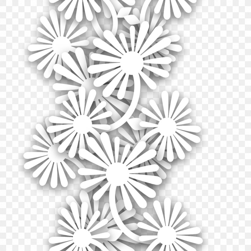 Symmetry Line White Point Pattern, PNG, 1024x1024px, Symmetry, Area, Black And White, Flower, Line Art Download Free