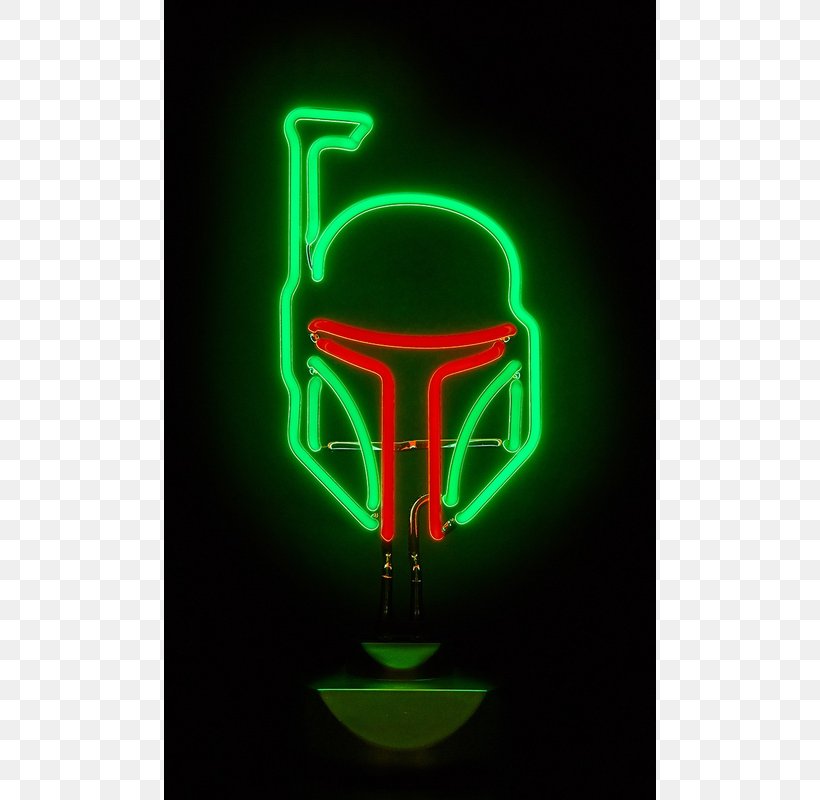 Light Fixture Neon Sign Boba Fett, PNG, 800x800px, Light, Boba Fett, Color, Green, Lamp Download Free