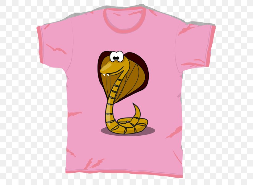 Cartoon Snake T-shirt, PNG, 600x600px, Cartoon, Bird, Clothing, Neck, Outerwear Download Free