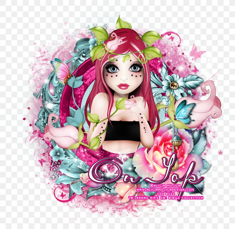 Floral Design Pink M Doll, PNG, 800x800px, Floral Design, Art, Character, Doll, Fiction Download Free