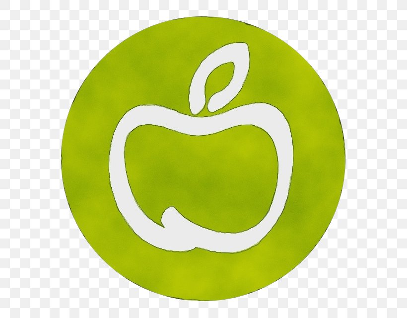 Green Font Circle Symbol Plate, PNG, 640x640px, Watercolor, Apple, Fruit, Green, Logo Download Free