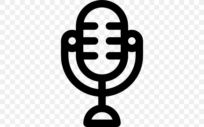 Microphone Podcast Clip Art, PNG, 512x512px, Microphone, Area, Art, Black And White, News Download Free
