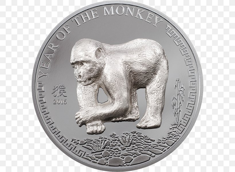 Mongolia Monkey Silver Coin Pig, PNG, 600x600px, Mongolia, Bear, Chinese Calendar, Chinese New Year, Chinese Zodiac Download Free