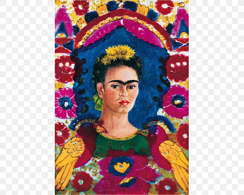 The Frame Self-Portrait With Monkey Frida Kahlo Painting Printmaking, PNG, 1000x800px, Frame, Art, Artist, Canvas, Flower Download Free
