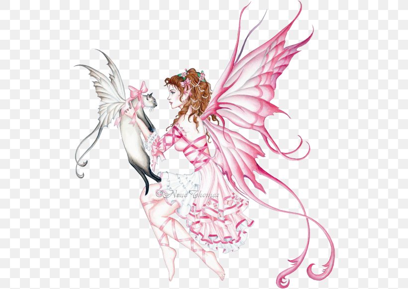 Cat Fairy Tale Kitten Angel, PNG, 528x582px, Cat, Angel, Art, Costume Design, Elf Download Free