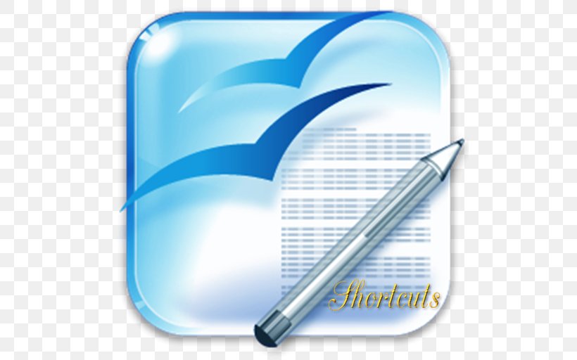 Apache OpenOffice Writer OpenOffice Draw, PNG, 512x512px, Apache Openoffice Writer, Apache Openoffice, Blue, Computer Icon, Everaldo Coelho Download Free