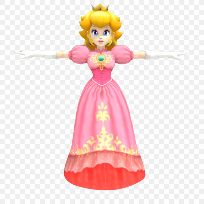 Super Princess Peach Super Smash Bros. Brawl Super Smash Bros. Melee Super Smash Bros. For Nintendo 3DS And Wii U, PNG, 894x894px, Princess Peach, Costume, Doll, Fictional Character, Figurine Download Free