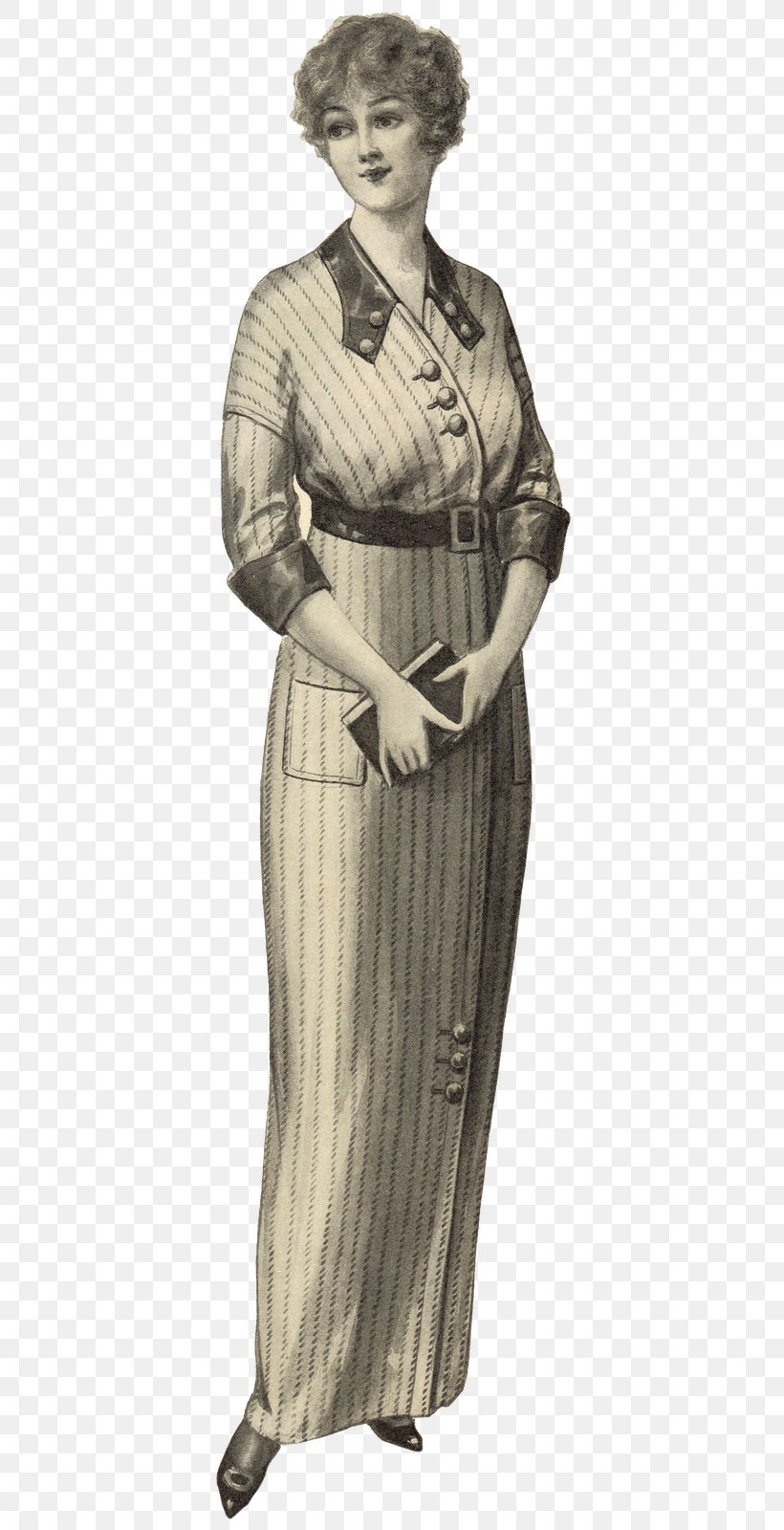 Dress 1900s In Western Fashion 1900s In Western Fashion Hat, PNG, 390x1600px, Dress, Black And White, Blouse, Classical Sculpture, Clothing Download Free