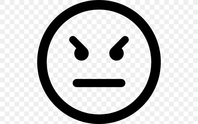 Emoticon Smiley Clip Art, PNG, 512x512px, Emoticon, Anger, Black And White, Emoji, Face Download Free