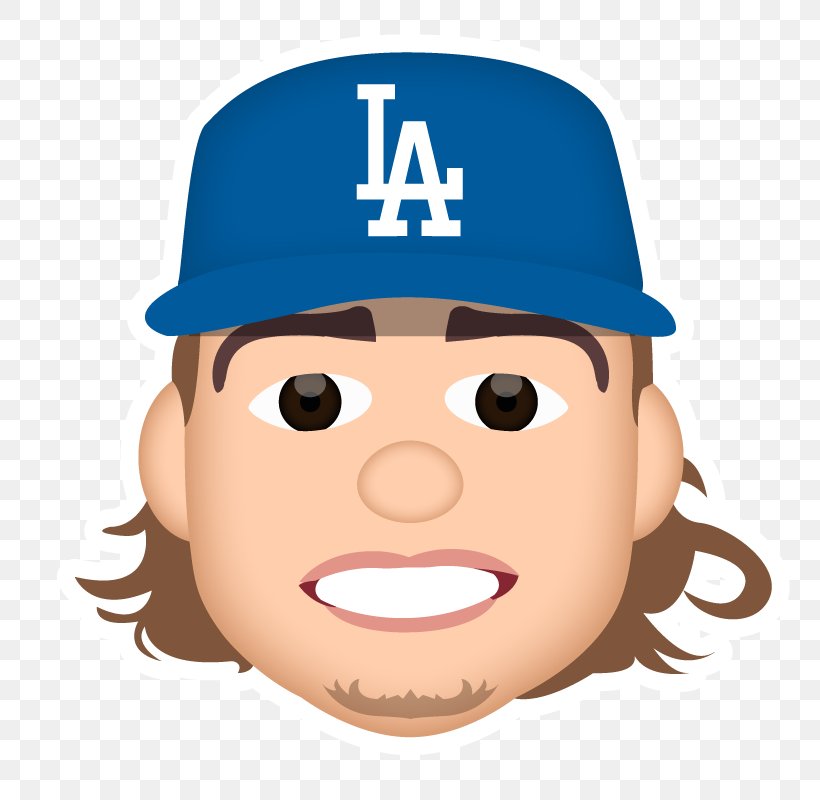 Los Angeles Dodgers Outfielder MLB World Series Baseball, PNG, 800x800px, Los Angeles Dodgers, Baseball, Cartoon, Cheek, Clayton Kershaw Download Free